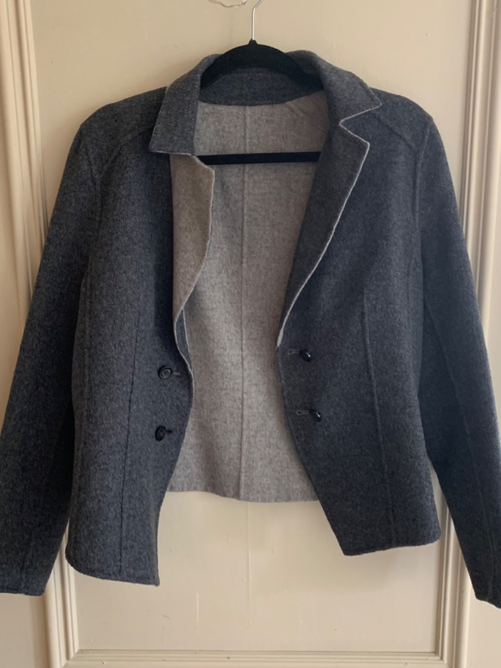 Reversible Boiled Wool Jacket Sweater (M-L) - Picture 6 of 13